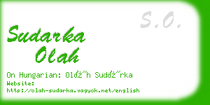 sudarka olah business card